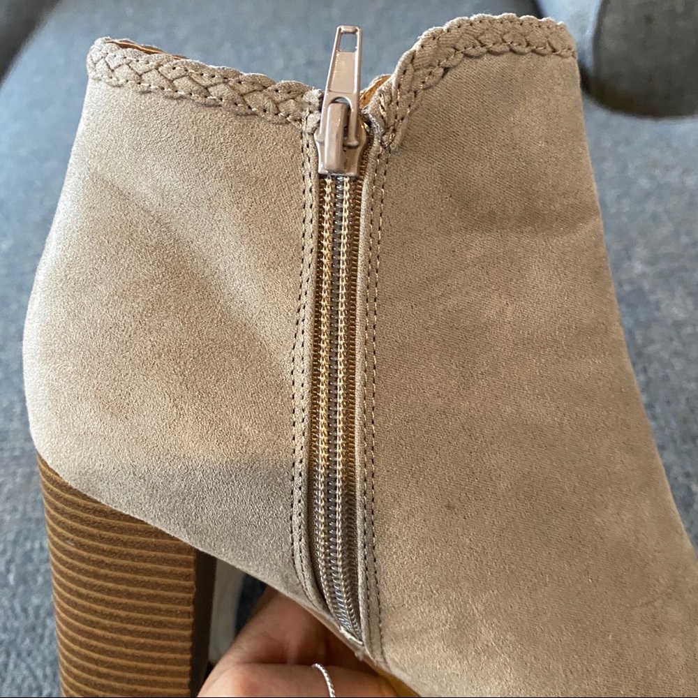 Heeled Fringe Ankle Booties - Picture 7 of 8